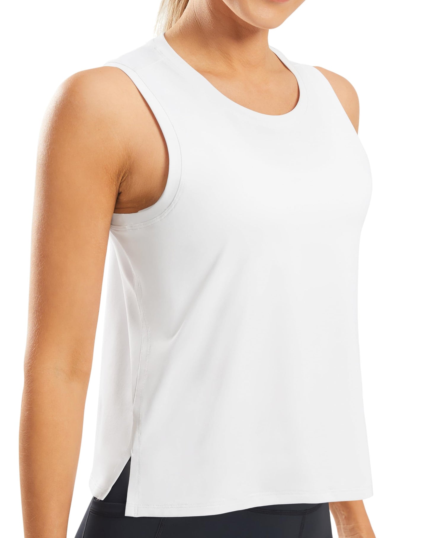 JOYSPELS Ice Silk Crop Tank Top
