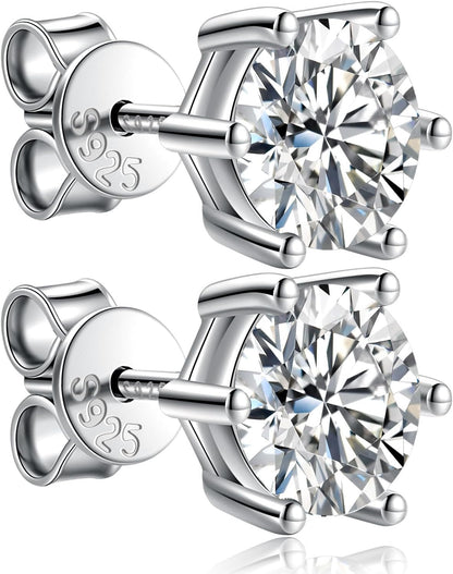 Diamond Rose Pendant & Moissanite Earrings Set