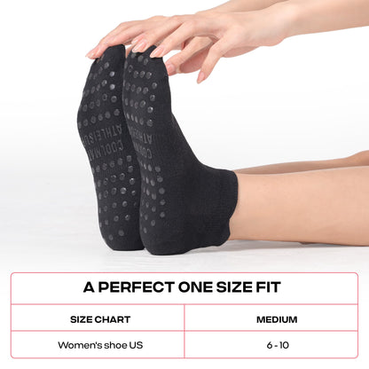CoolMate Women’s Non-Slip Pilates Yoga Socks