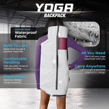 MAGNILAY Yoga Mat Bag with Adjustable Strap & Pockets