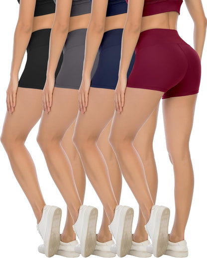 CHRLEISURE Women’s High-Waist Biker Yoga Shorts