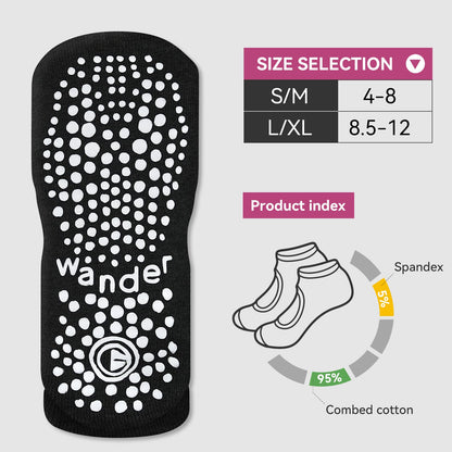 Non-Slip Yoga Socks with Grips for Women