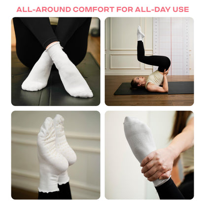 CoolMate Women’s Non-Slip Pilates Yoga Socks