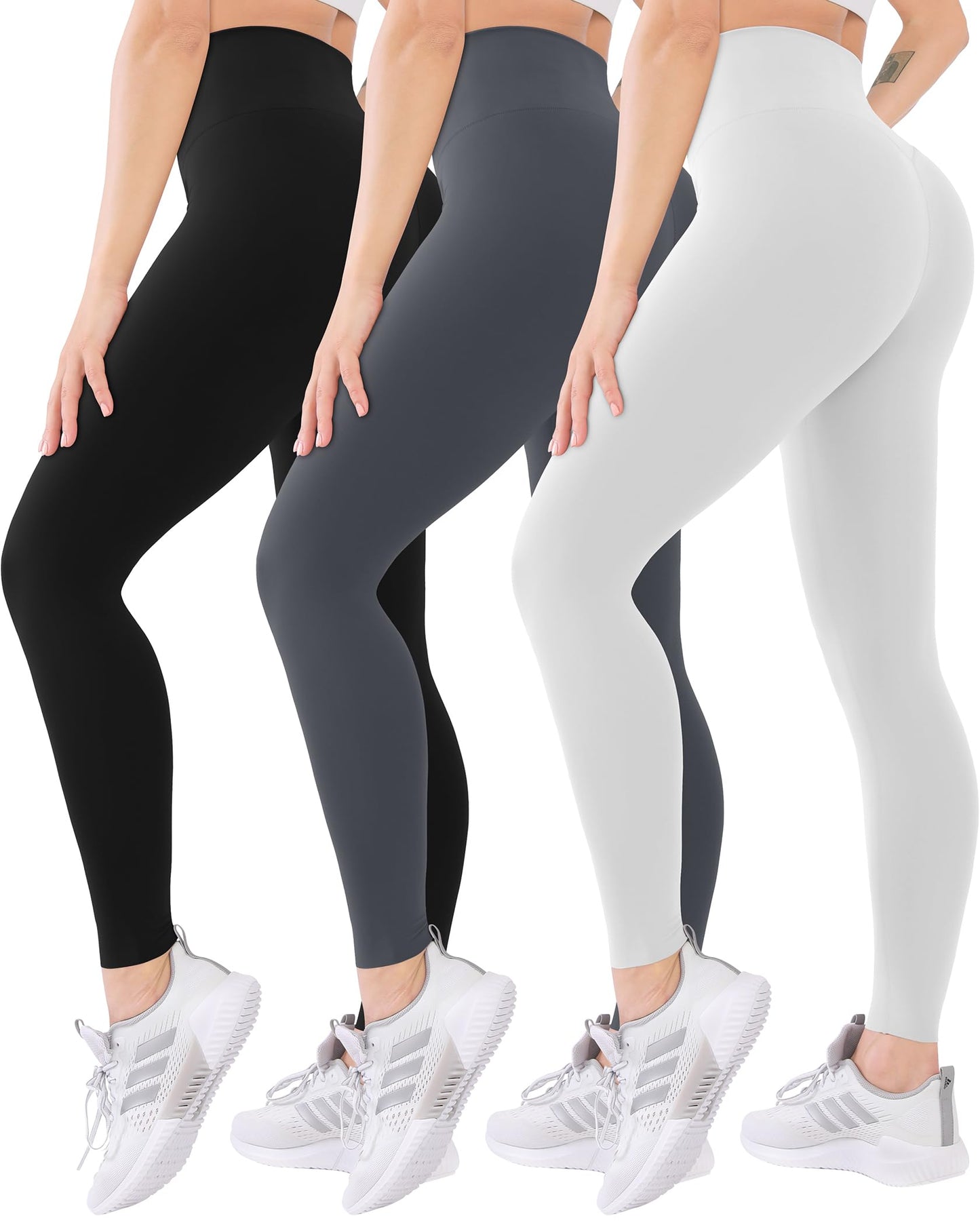 Blisset 3-Pack High Waisted Leggings for Women