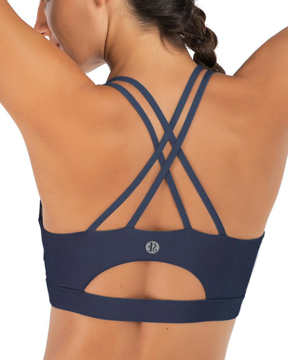 Women’s Padded Crisscross Back Sports Bra