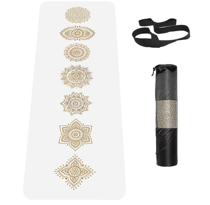 Non-Slip TPE Yoga & Exercise Mat with Strap