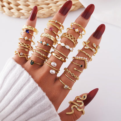 KISS WIFE Gold Ring Set