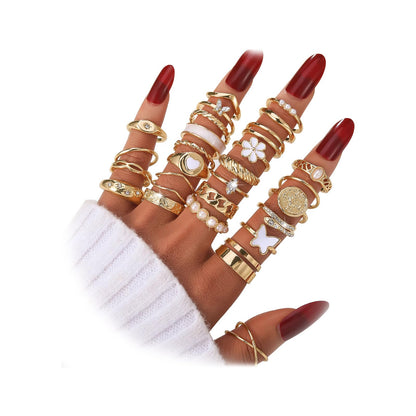 KISS WIFE Gold Ring Set