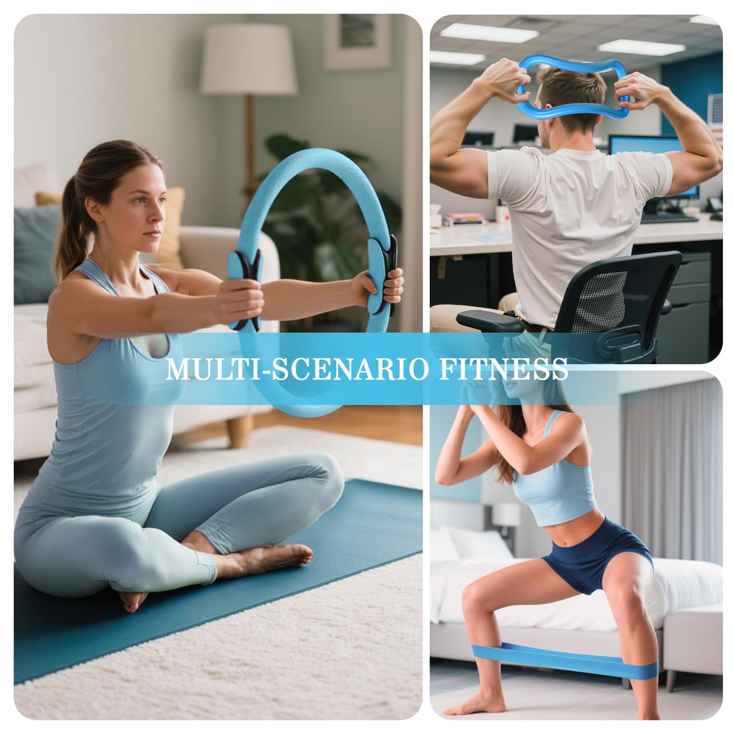 Home Pilates Kit with Rings, Balls & Resistance Bands