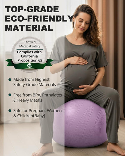 Trideer Pregnancy Yoga Ball – 440LB Anti-Burst, Non-Slip