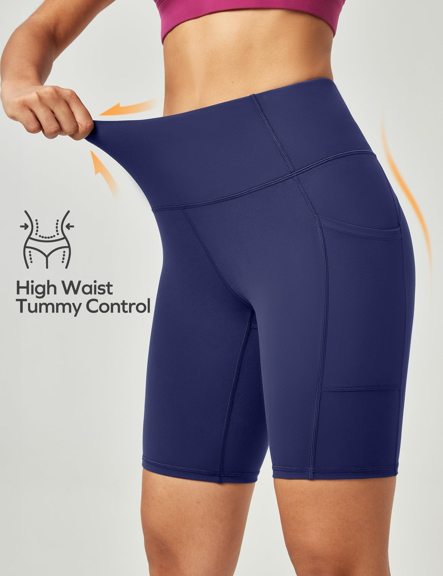 Ewedoos Women’s High-Waist Biker Shorts
