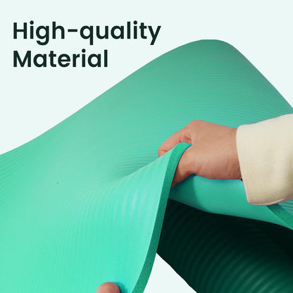Extra Thick 1/2" High-Density Yoga Mat with Strap