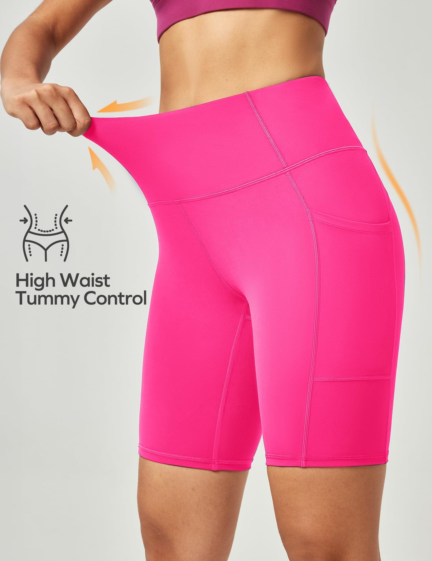 Ewedoos Women’s High-Waist Biker Shorts