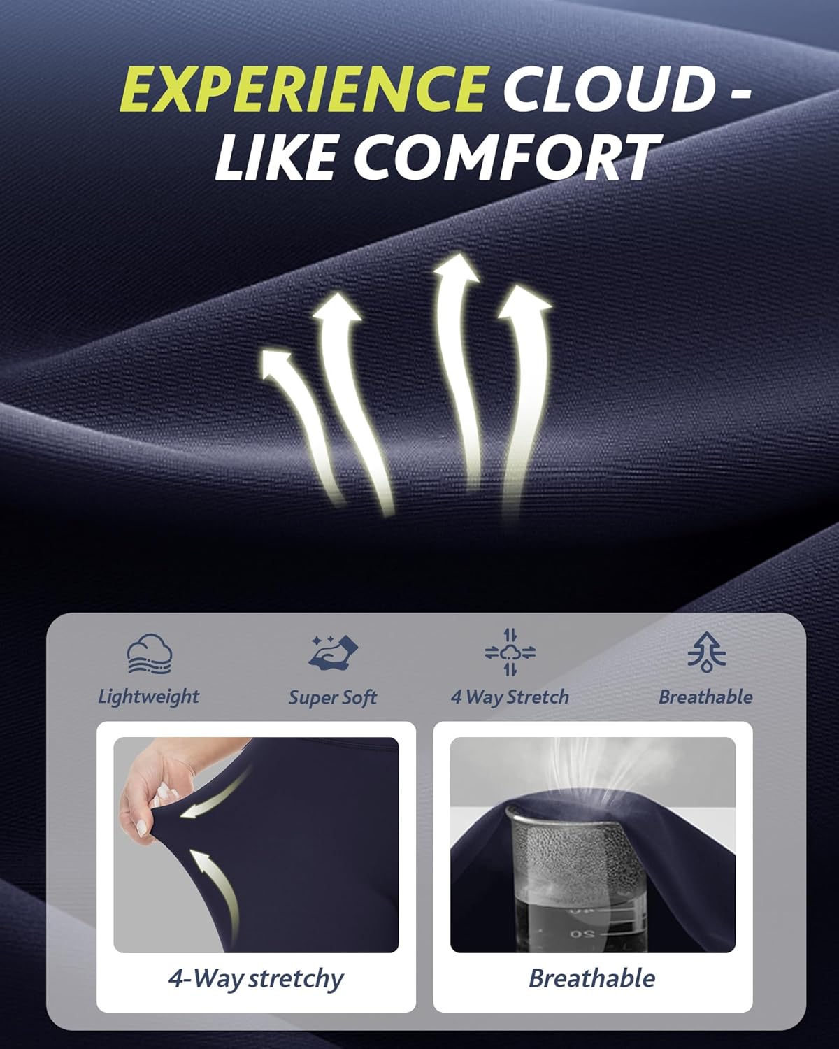 CAMPSNAIL 4-Pack Women’s High Waisted Leggings