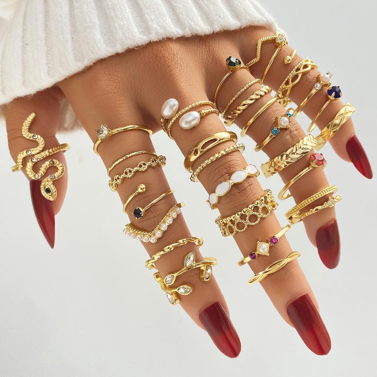KISS WIFE Gold Ring Set