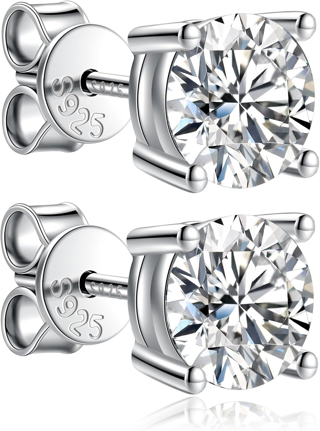 Diamond Rose Pendant & Moissanite Earrings Gift Set