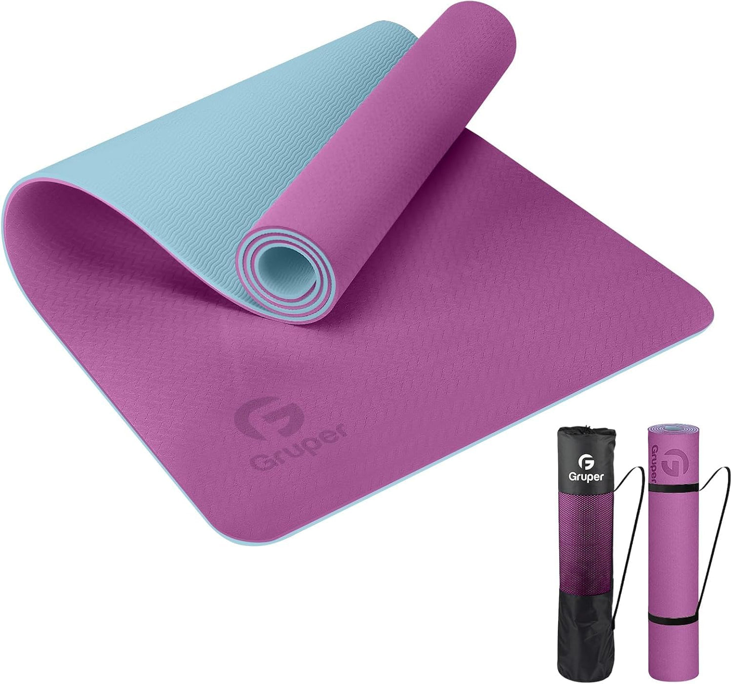 Non-Slip Eco-Friendly Yoga Mat with Strap