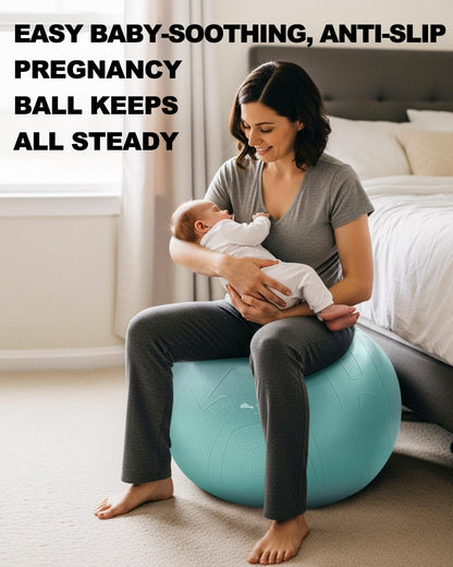 Trideer Pregnancy Yoga Ball – 440LB Anti-Burst, Non-Slip