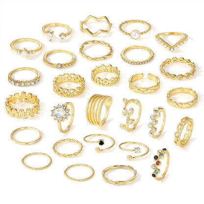 KISS WIFE Gold Ring Set