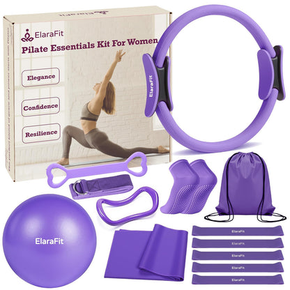 Home Pilates Kit with Rings, Balls & Resistance Bands