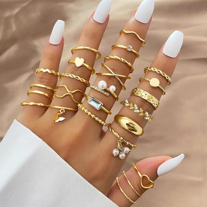 IFKM 51-Piece Gold Ring Set