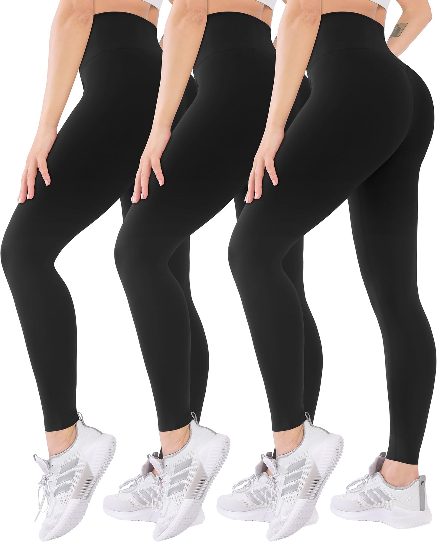 Blisset 3-Pack High Waisted Leggings for Women