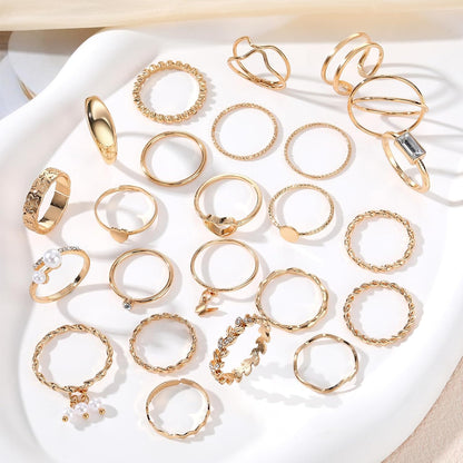 IFKM 51-Piece Gold Ring Set