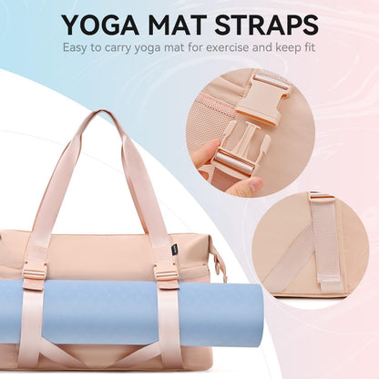 MAXTOP Women’s Gym & Yoga Duffle Bag with Shoe Pouches