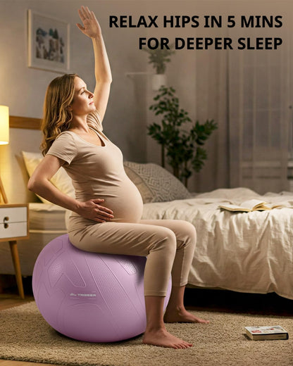 Trideer Pregnancy Yoga Ball – 440LB Anti-Burst, Non-Slip