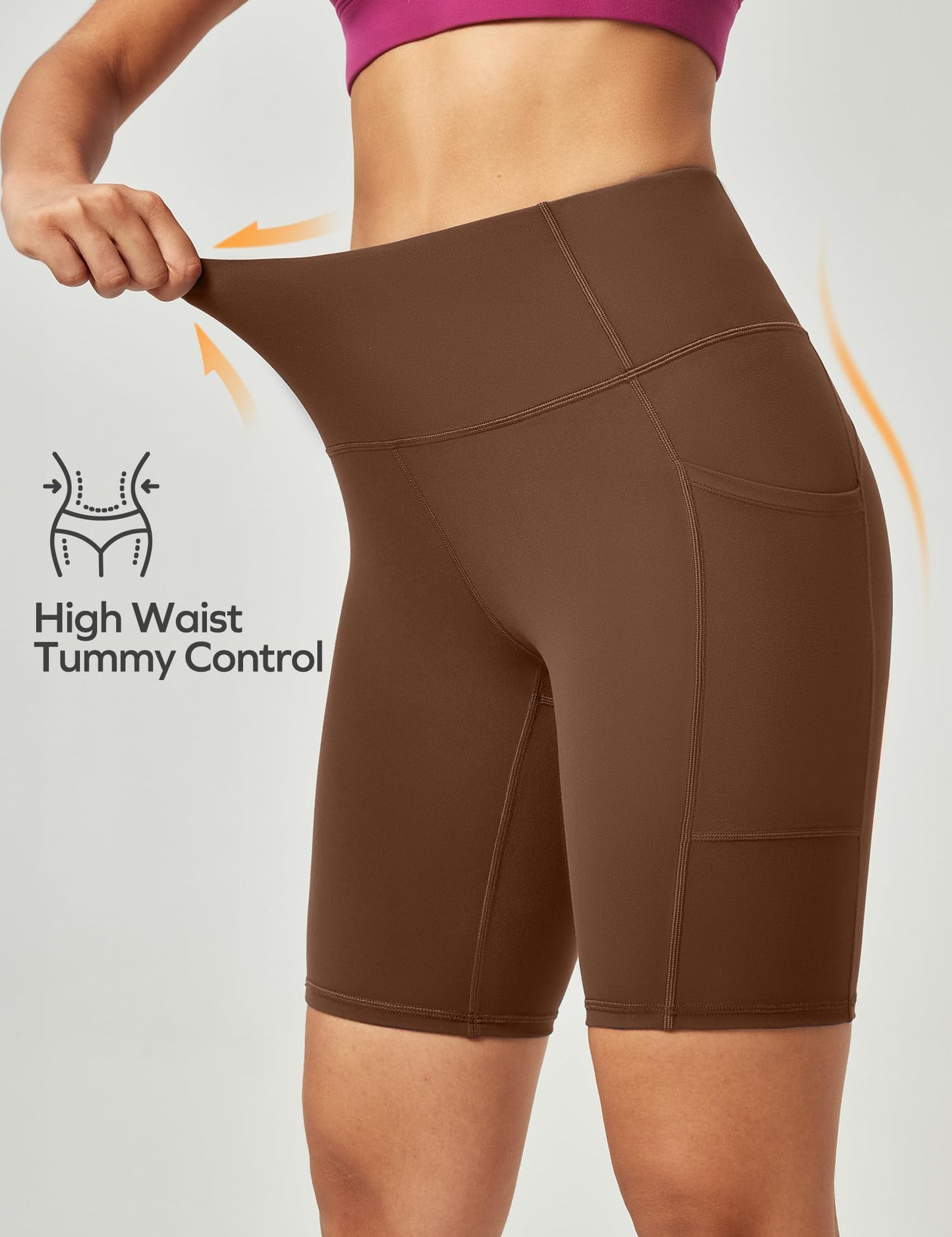 Ewedoos Women’s High-Waist Biker Shorts