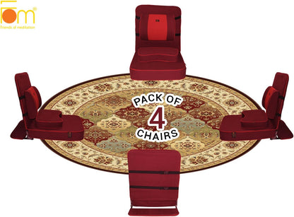 Extra Large Meditation Chair, Maroon (4-Pack)