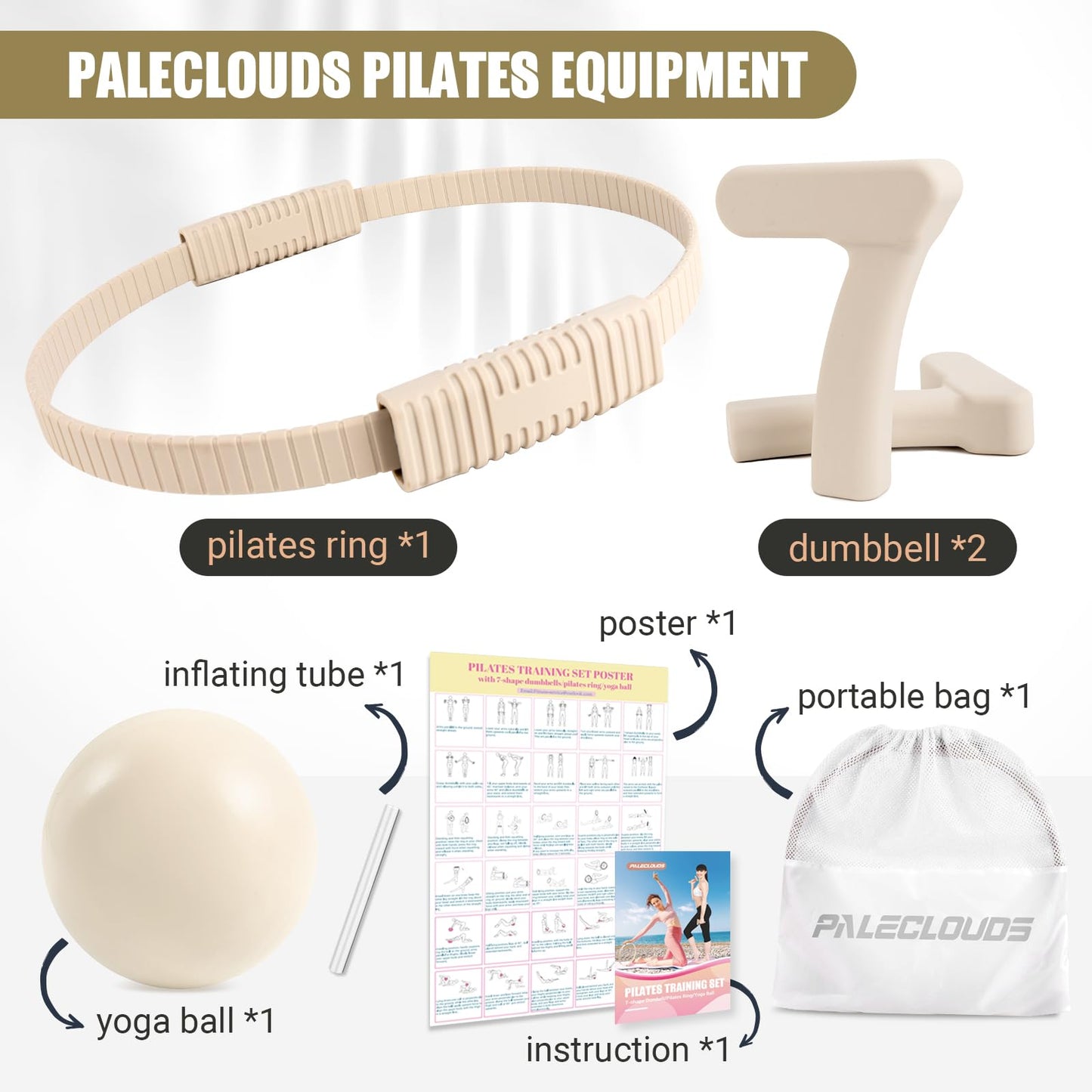 Pilates Ring & Ball Workout Set