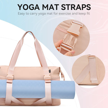 MAXTOP Women’s Gym & Yoga Duffle Bag with Shoe Pouches