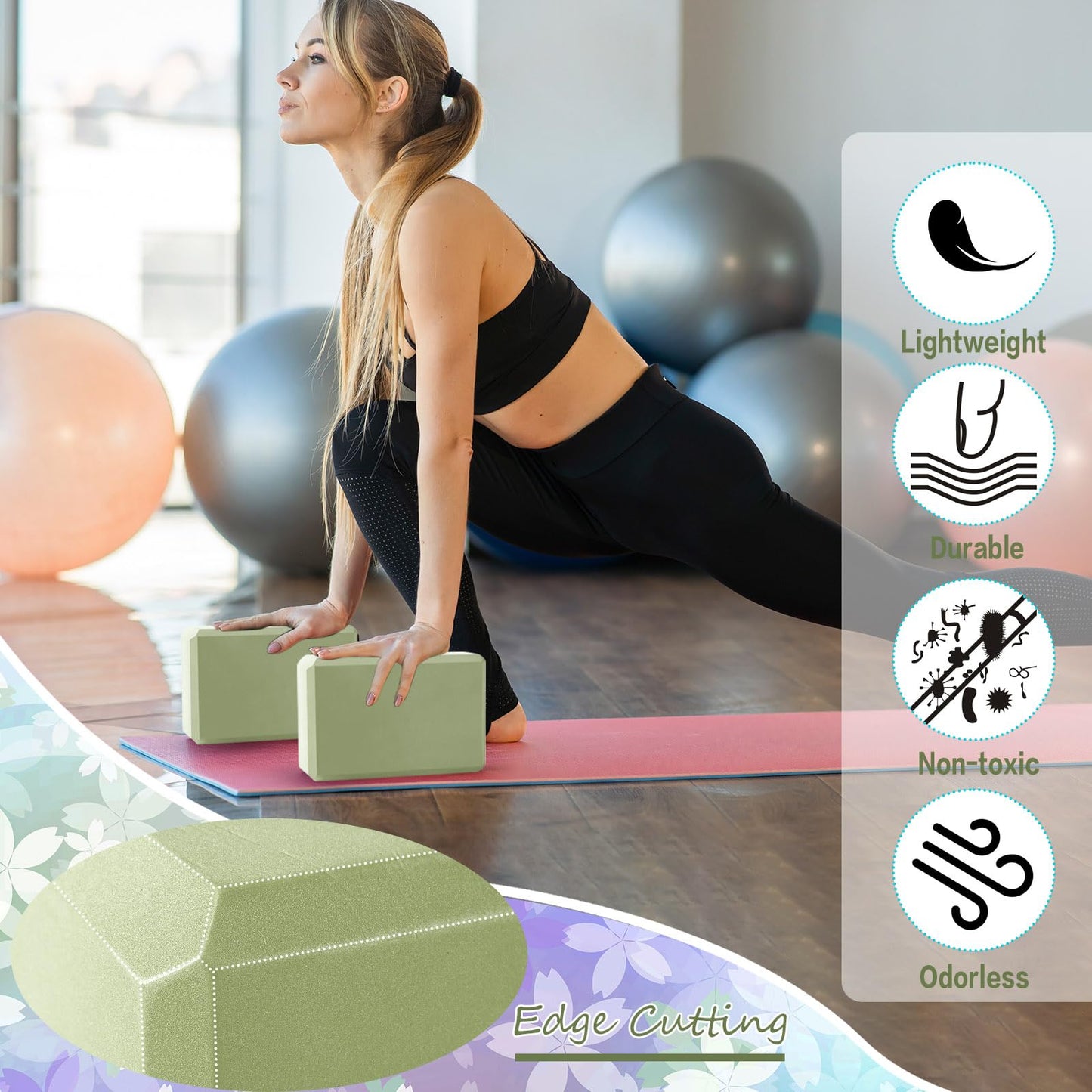 Outus 20pcs Yoga Blocks – High Density Non-Slip Bricks