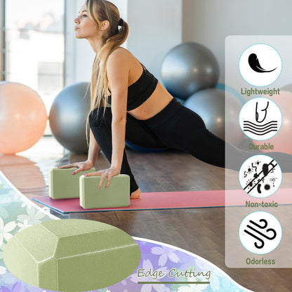 Outus 20pcs Yoga Blocks – High Density Non-Slip Bricks