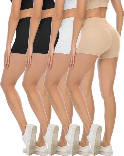 CHRLEISURE Women’s High-Waist Biker Yoga Shorts