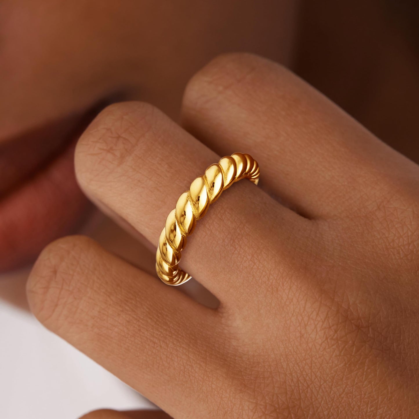 Gold Chunky Adjustable Rings