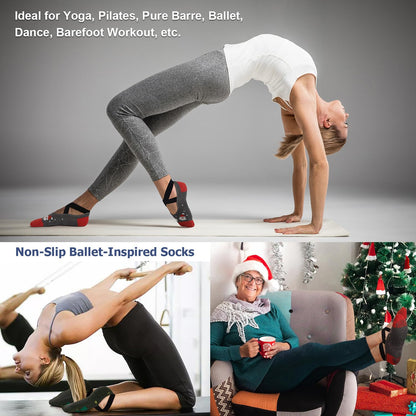 Ozaiic Non-Slip Yoga Socks for Women