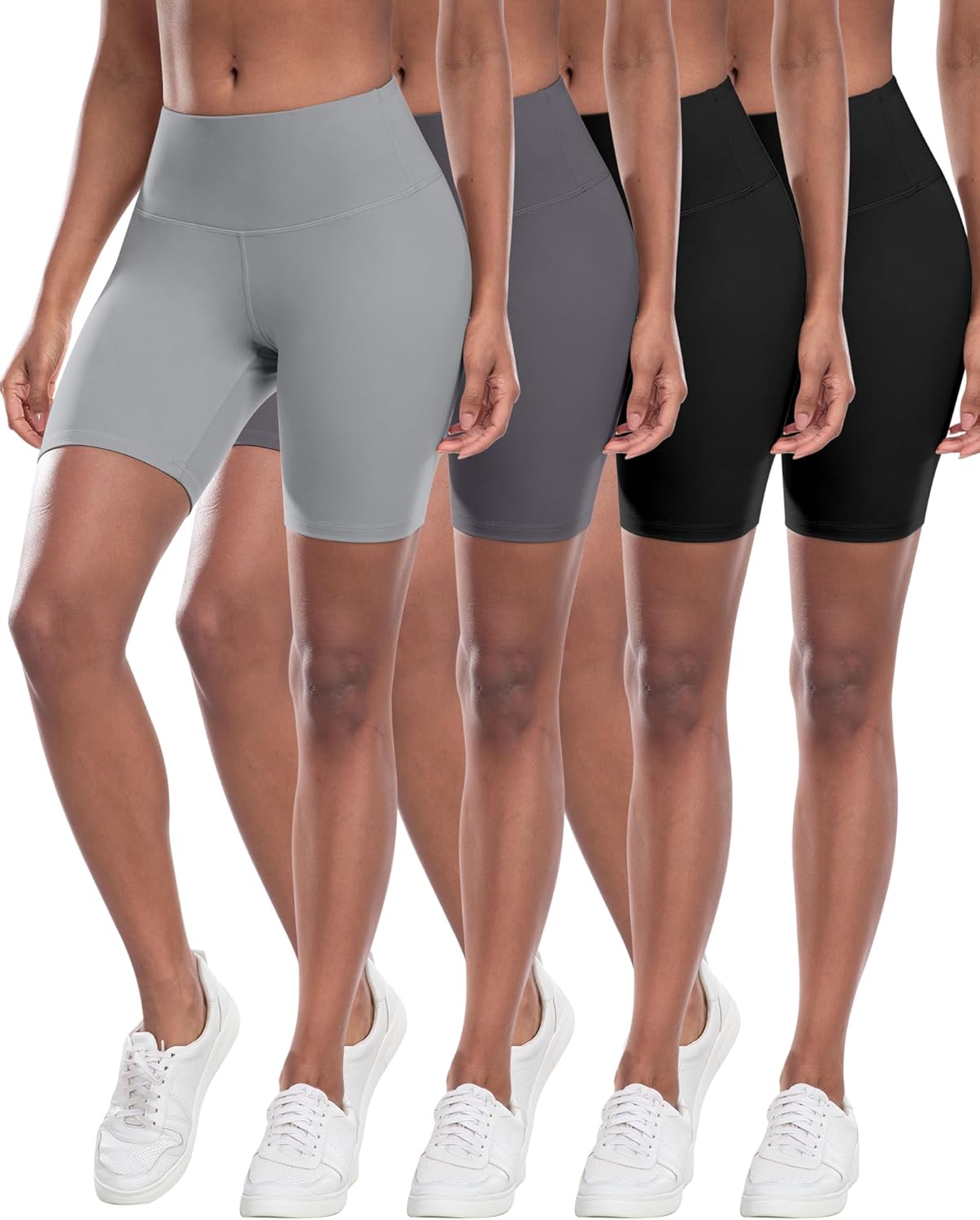 CHRLEISURE Women’s High-Waist Biker Yoga Shorts