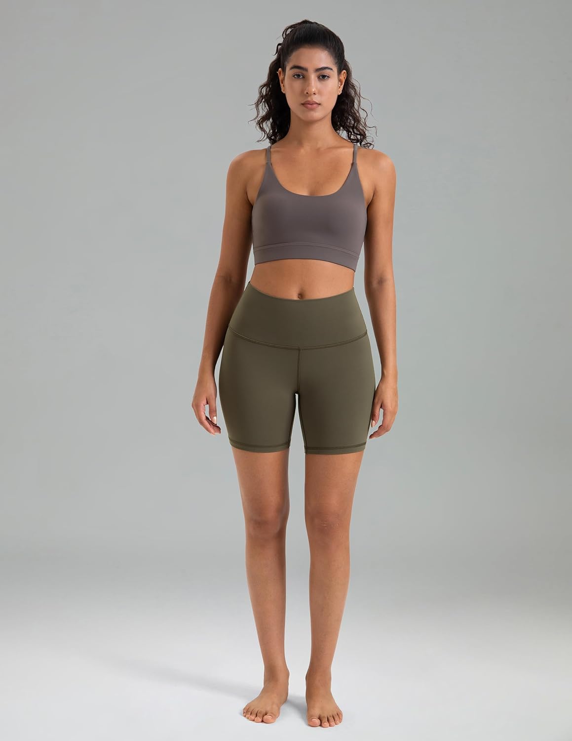 Colorfulkoala Women’s High-Waist Yoga Shorts 6"