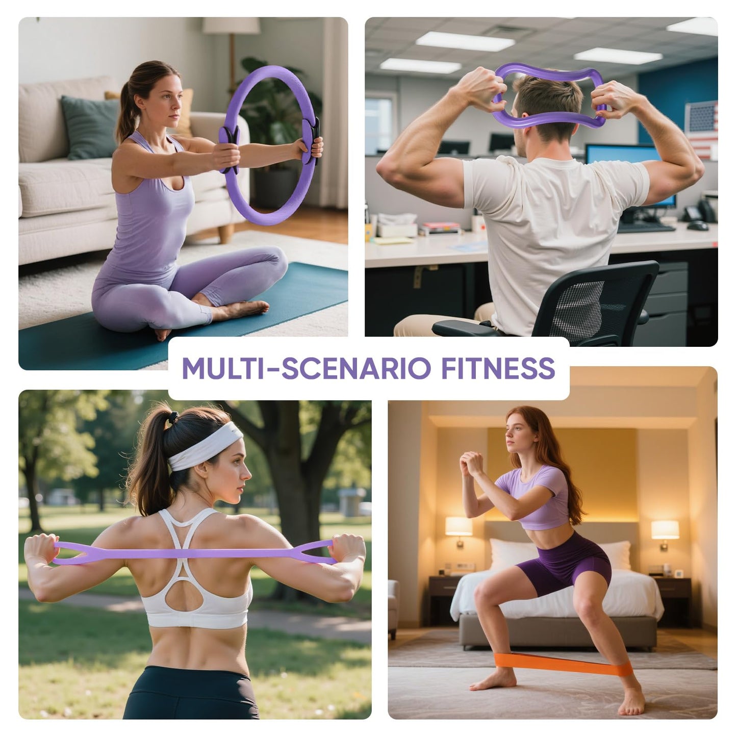 Home Pilates Kit with Rings, Balls & Resistance Bands