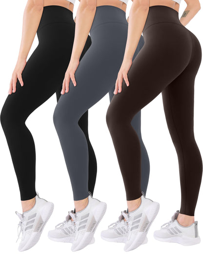 Blisset 3-Pack High Waisted Leggings for Women