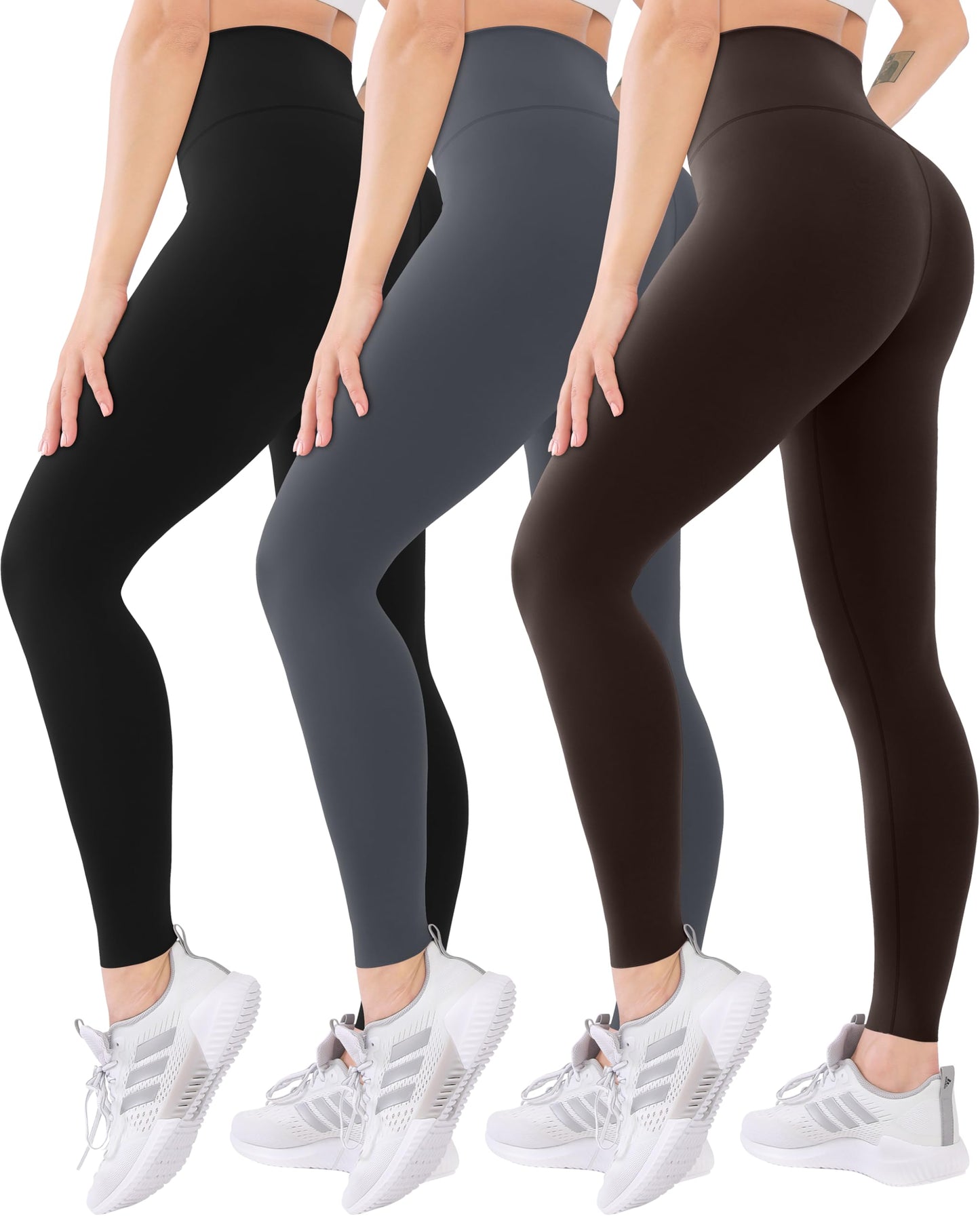Blisset 3-Pack High Waisted Leggings for Women