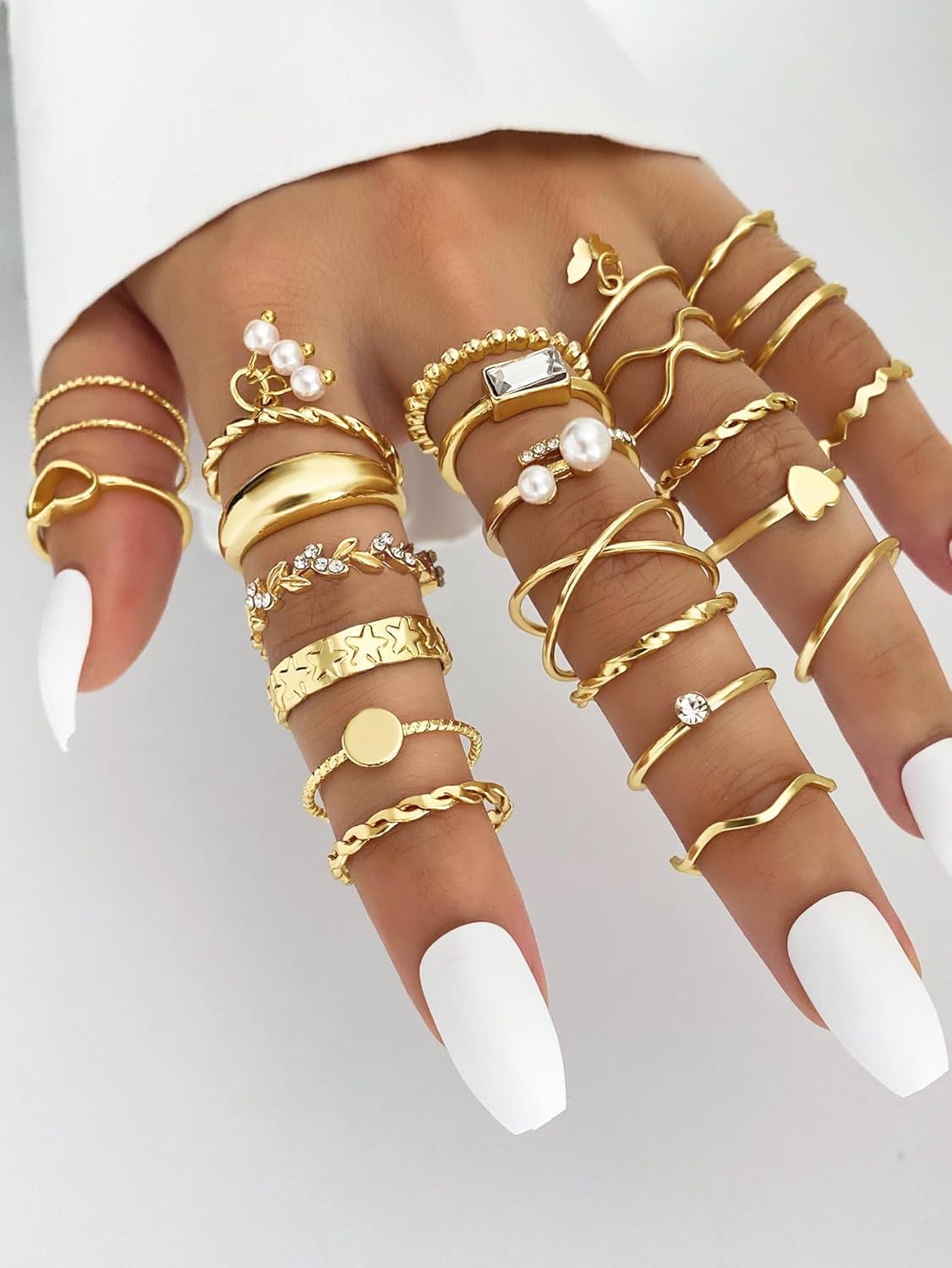IFKM 51-Piece Gold Ring Set