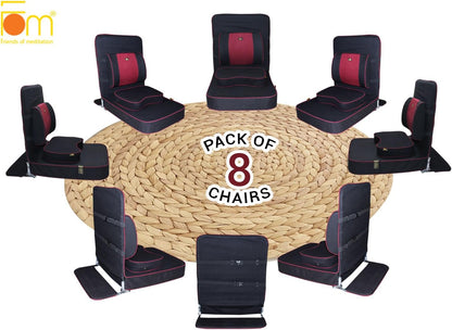 Extra Large Meditation Chair, Black (8-Pack)
