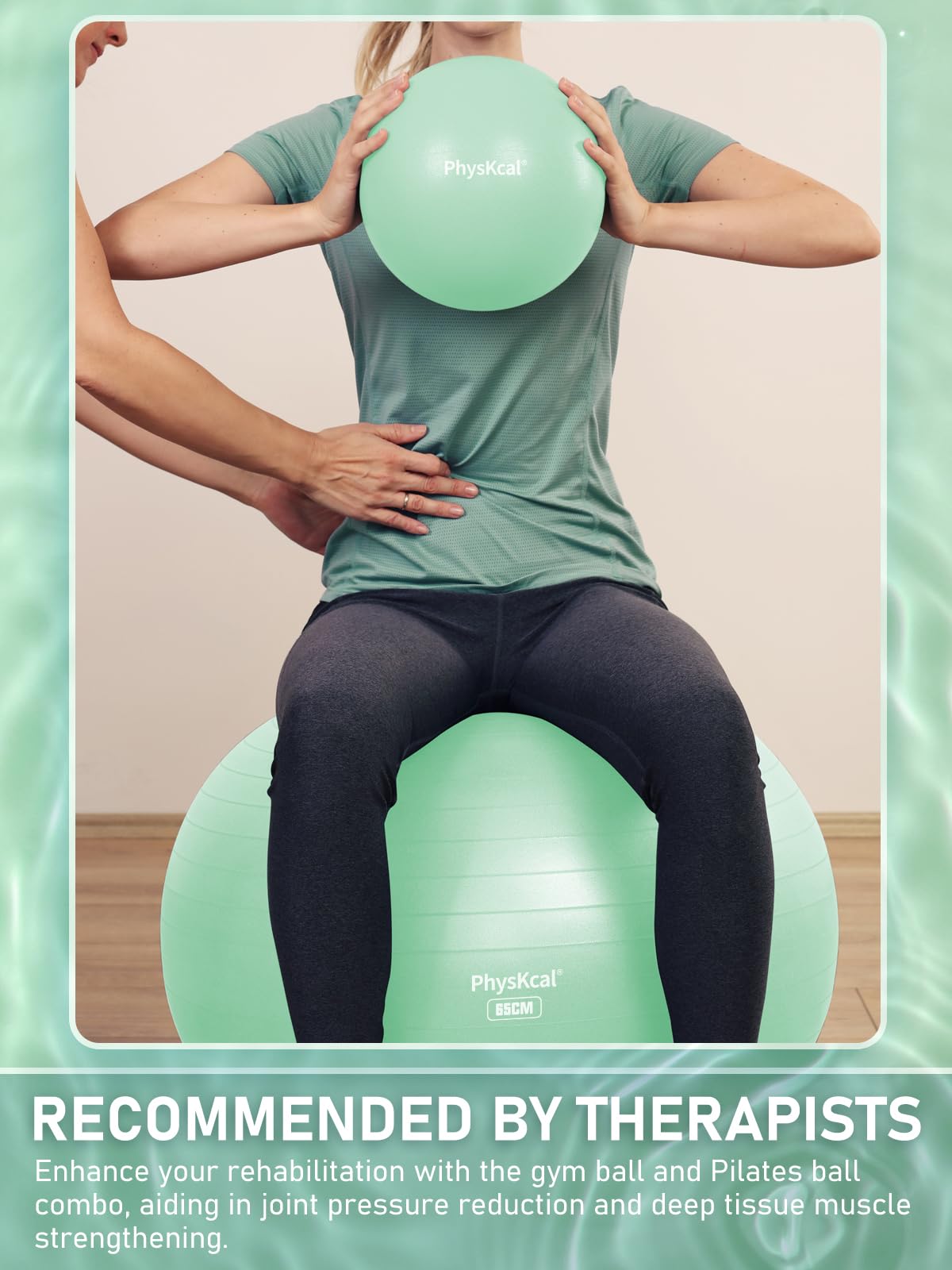 Yoga Ball with Pump – 4 Sizes for Fitness & Therapy