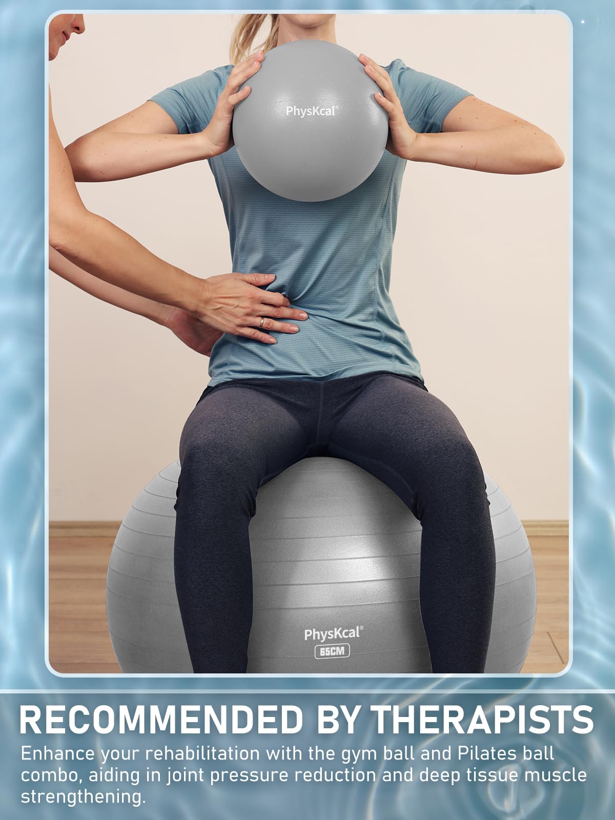 Yoga Ball with Pump – 4 Sizes for Fitness & Therapy