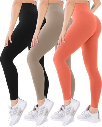 Blisset 3-Pack High Waisted Leggings for Women