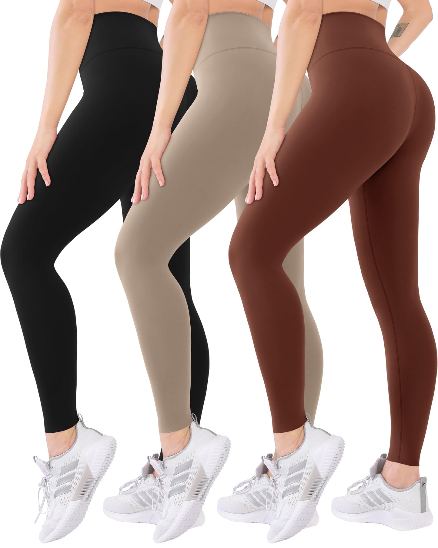 Blisset 3-Pack High Waisted Leggings for Women