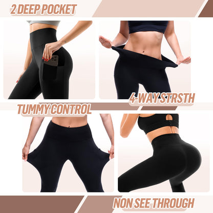 SINOPHANT High Waisted Leggings with Pockets